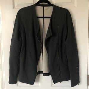 Charcoal Terry Full Zip